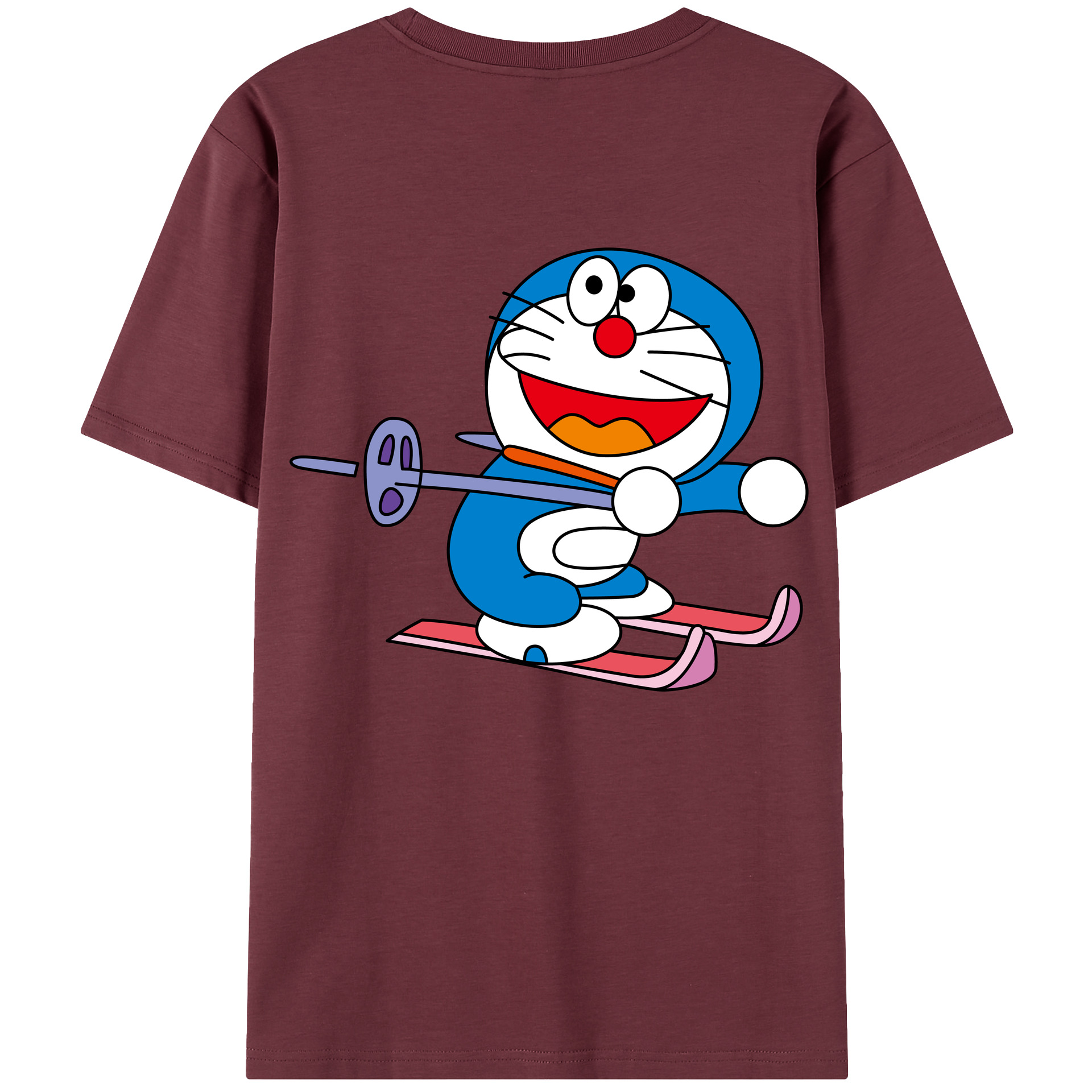（画像用） ドラえもん Doraemon 綿100％半袖Tシャツ（背面プリント）
